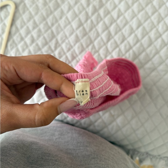 Pink Smocked Ruffle Tube Top - Picture 4 of 4